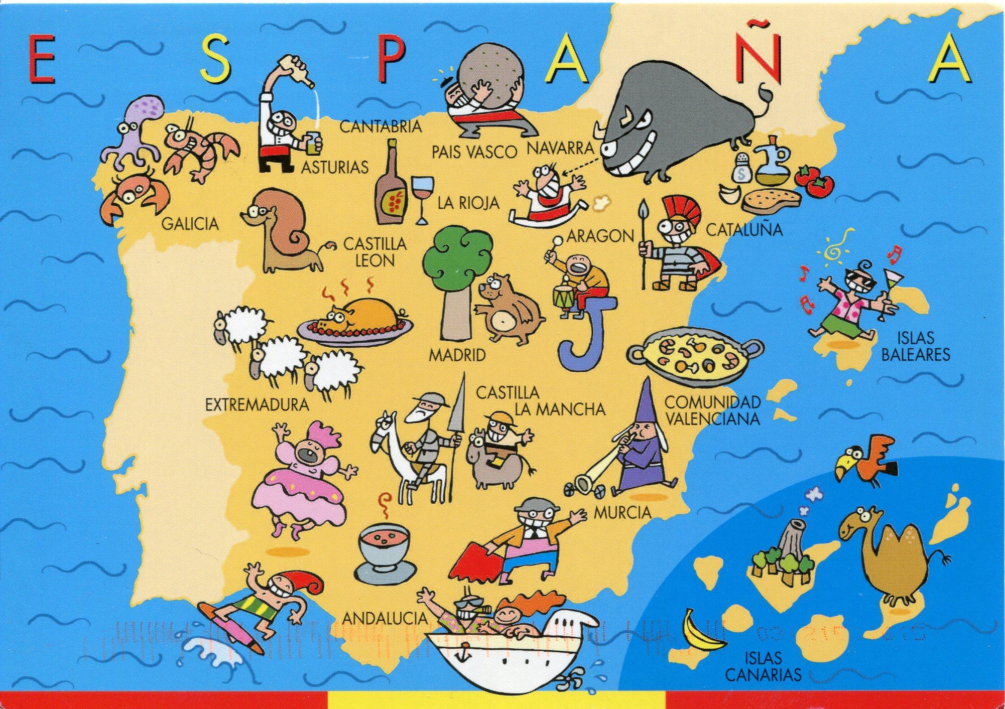 best places to visit spain map